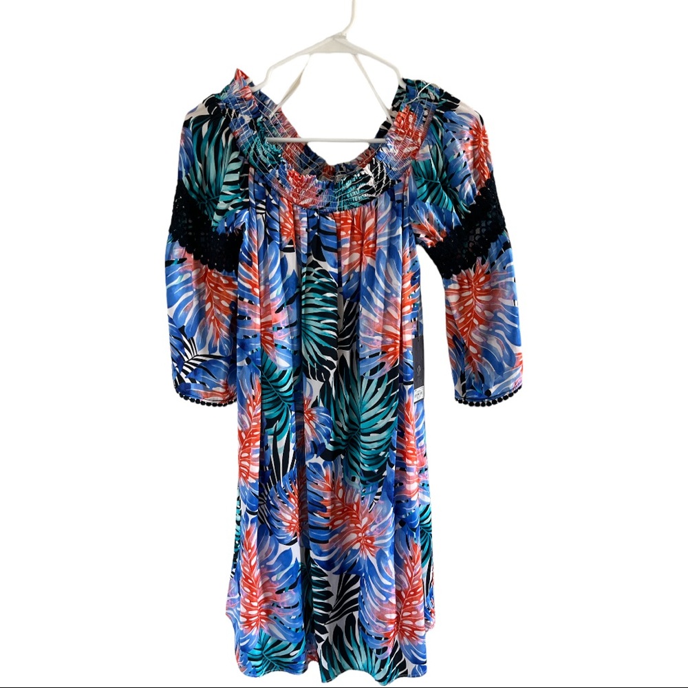 JL floral off the shoulder dress